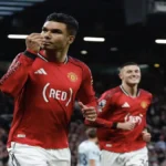 Casemiro gol Manchester United x Brentford Premier League