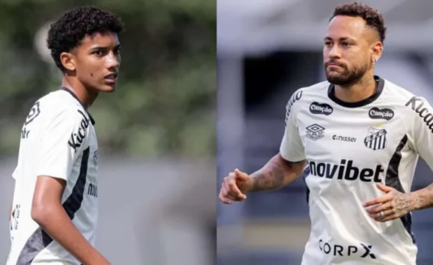 Neymar marca gol e protagoniza cenas tensas com Robinho Jr. após confusão no CT