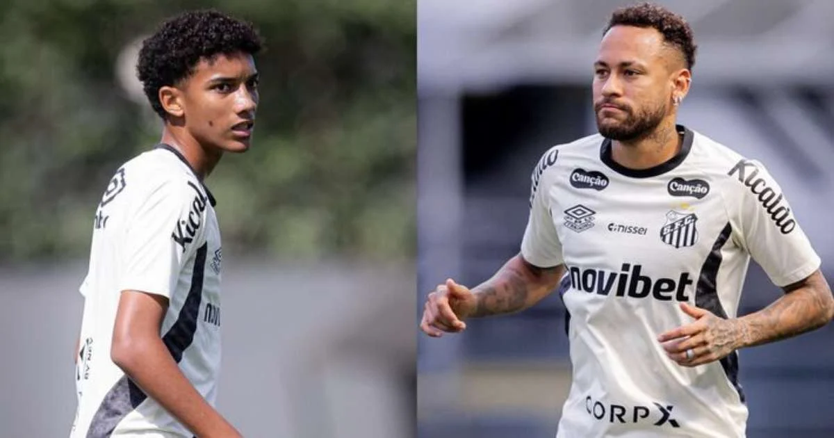 Neymar marca gol e protagoniza cenas tensas com Robinho Jr. após confusão no CT