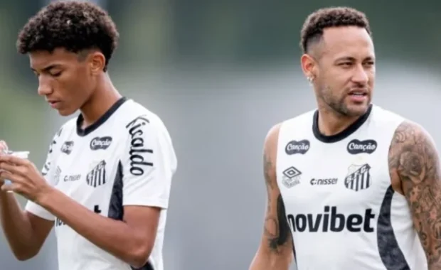 Santos abre processo interno após Robinho Jr. acusar Neymar de agressão em treino