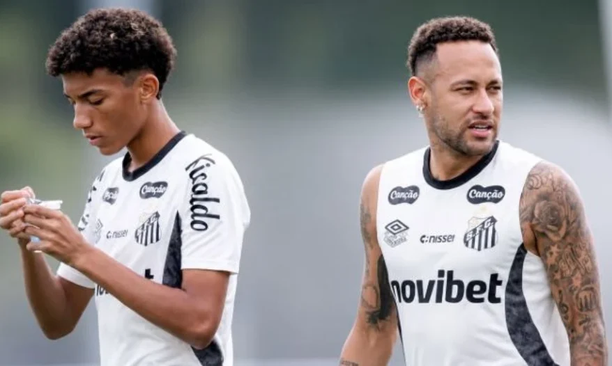 Santos abre processo interno após Robinho Jr. acusar Neymar de agressão em treino